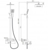Душевой гарнитур  хром Accоona A83306 термостат