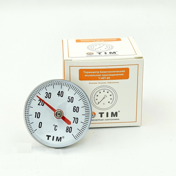 Термометр Tim 1/4" 80 градусов