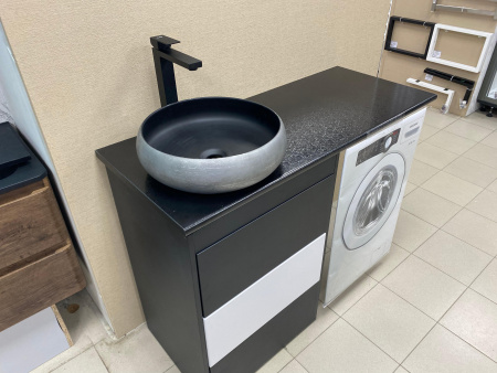 Столешница 120*50(55) отверстие слева черный 