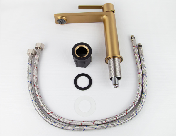 Смеситель раковины матовое золото Kaiser  05311-3