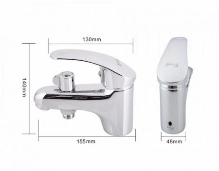 Смеситель ванны хром Frap  F1221