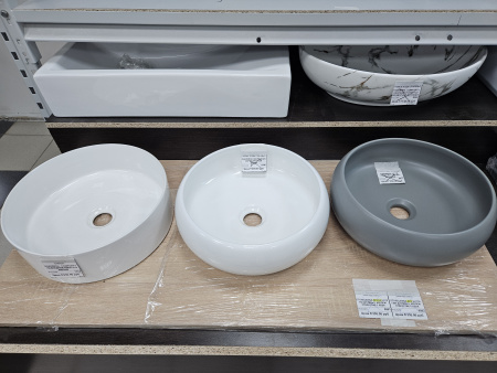 Столешница 110*50(55) под мрамор отверстие слева