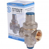 Редуктор давления Stout 1/2 с возможностью подключения манометра