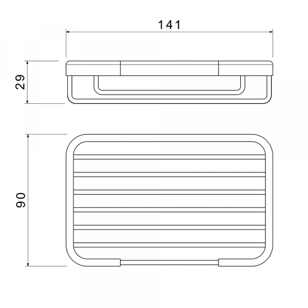 Мыльница решетка матовое золото Aquatek AQ4946BG