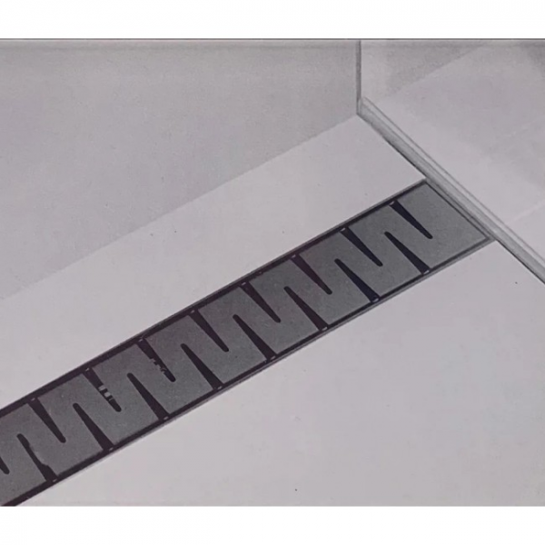 Трап-лоток 70*600 D40/50 решетка черный матовый