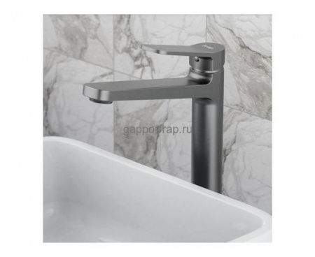 Смеситель раковины оружейная сталь Frap 1062-29F