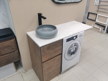 Столешница 110*50(55) бежевая отверстие слева