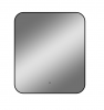 Зеркало ш600 в600 Torry с  бесконт сенсором и фоновой подстветкой злп2028 черная рамка