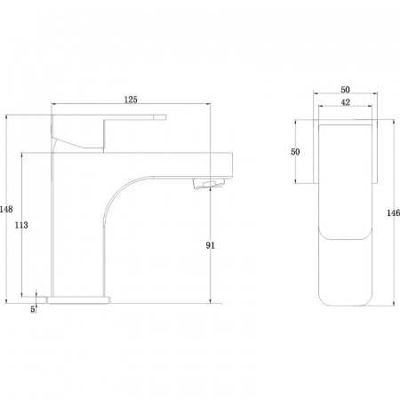 Смеситель раковины бронза Kaiser 34088-1