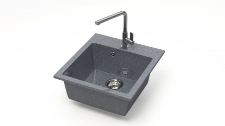 Мойка 500 кварц темно серая