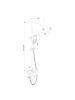 Душевой гарнитур хром Osgard  62050