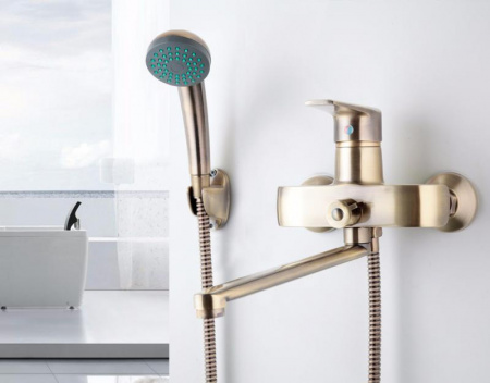 Смеситель ванны бронза Frap   F2230-4