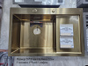 Мойка 780 профессиональная 3мм золото чаша слева