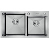 Мойка 780 профессиональная сатин с корзиной и дозатором 3мм две чаши