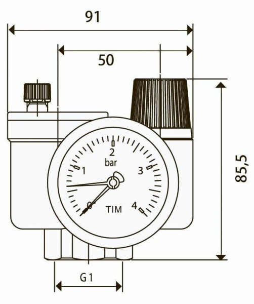 Группа безопасности котла Tim 3 бар компакт