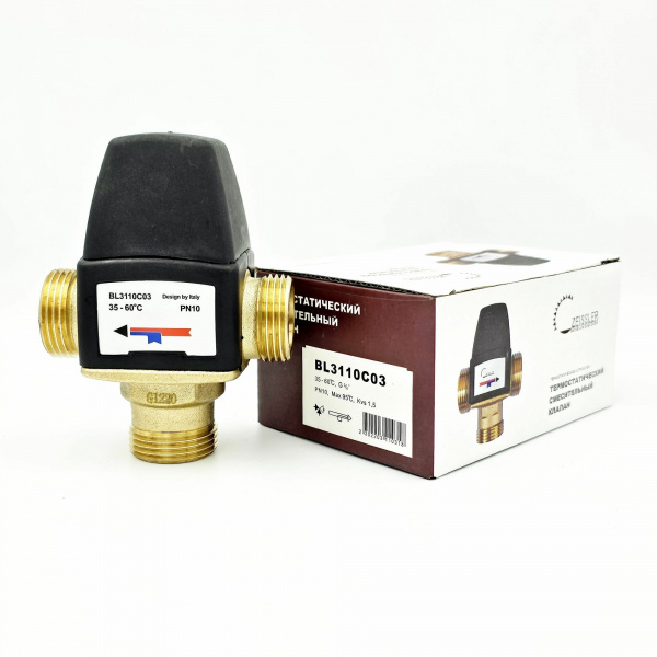 Термосмеситель Tim 3/4" нар 35-60 С