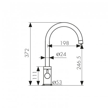 Смеситель кухни с фильтром оружейная сталь Kaiser 26744-15