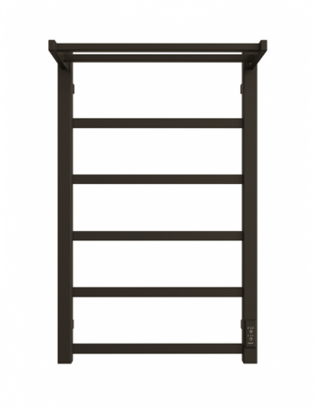 Полотенцесушитель В100*Ш50 электрический лесенка черный матовый  Fj plaza neo