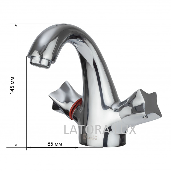 Смеситель раковины хром Latora Lux  2420LL