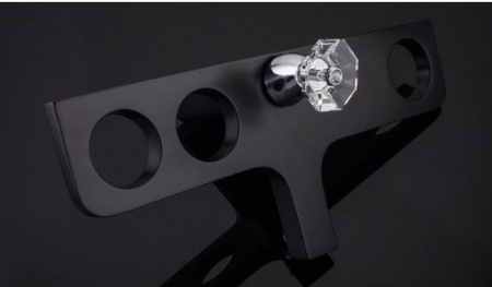 Смеситель раковины черный Gappo G1096-6