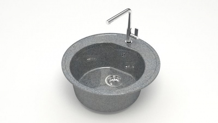 Мойка 505 кварц темно серый