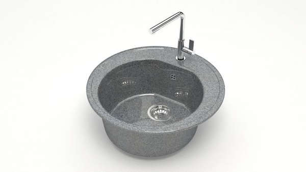 Мойка 505 кварц темно серый