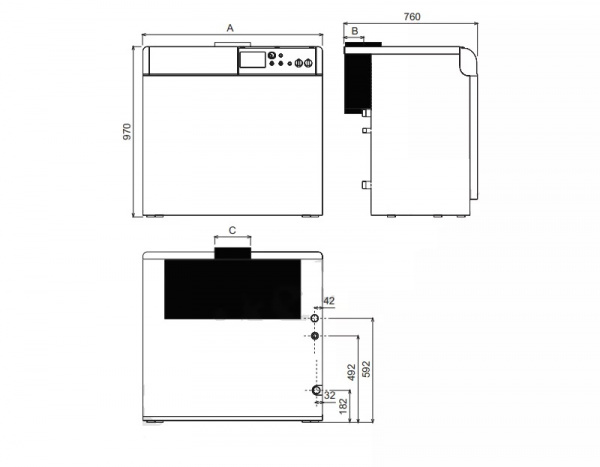 Котел 77 кВт газовый Ferroli Pegasus