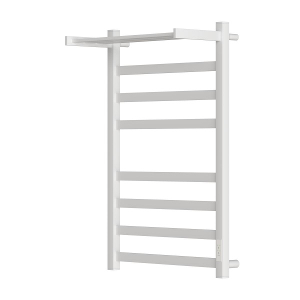 Полотенцесушитель В80*Ш50 электрический лесенка с полкой белый PN83858PW