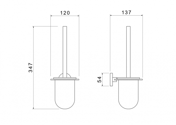Ерш подвесной матовое золото Aquatek AQ4210BG