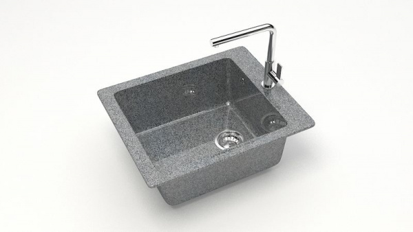 Мойка 500 кварц темно-серый 