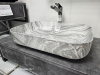 Раковина 500 мраморная матовая накладная 