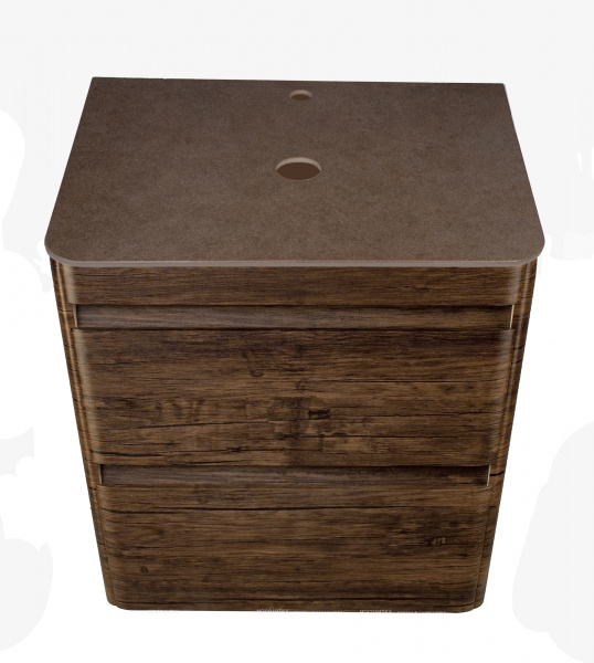 Столешница 60*46 см керамогранит коричневая