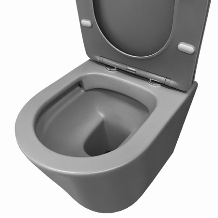 Унитаз подвесной серый матовый 105MH