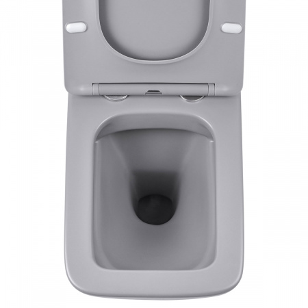 Унитаз подвесной серый матовый безободковый  VT1 12MG