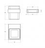 Стакан на держателеCezares оружейная сталь SLIDER-TUMS-GM 