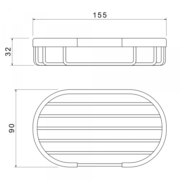 Мыльница решетка матовое золото Aquatek AQ4956BG