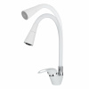 Смеситель кухни белый Graddy 11690LL